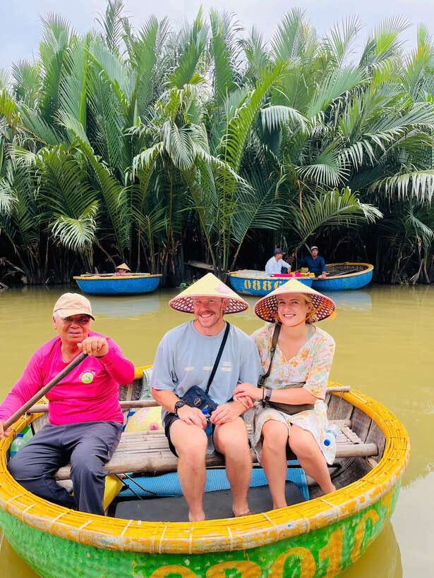 Hoi An: Basket Boat Ride in the BẢY MẪU Coconut Forest - Timing tips: fewer boats before 9:00 AM and sunset energy later