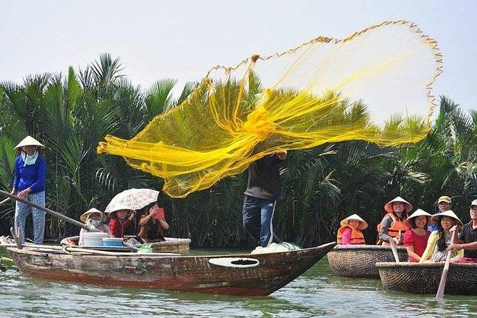 Hoi An Basket Boat Tour ( basket boat, visit water coconut forest, fishing crab) - Rowing performances and the lively side of the experience