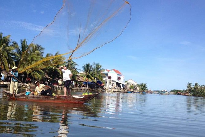Hoi An Basket Boat Tour & cooking class(local market, boating, fishing crab...) - Bay Mau Coconut Forest: coconut-leaf houses and wartime stories