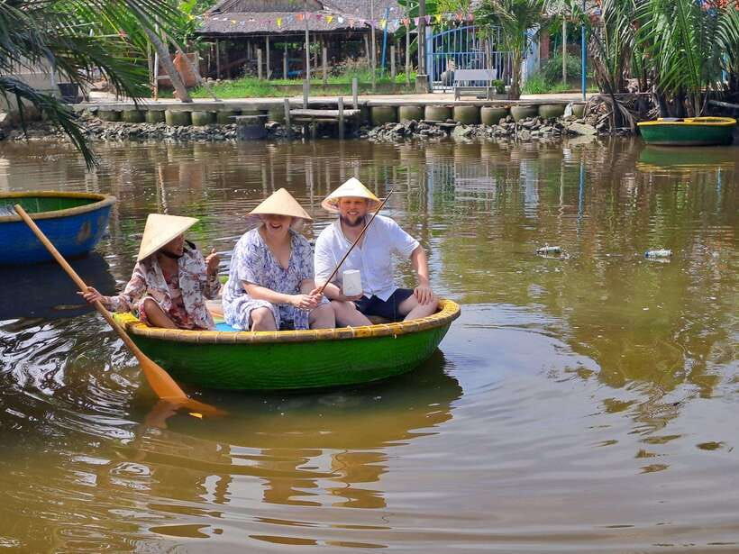 Hoi An City tour -Basket boat ride in the Coconut forest - Hoi An City Sights First: Japanese Bridge, Chinese Hall, Old Houses