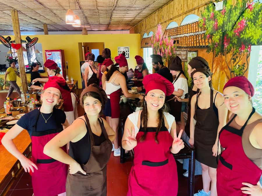 Hoi An: Cooking Class in Coconut Jungle with Market Tour - Bamboo basket boat through coconut waterways: a fun change of pace