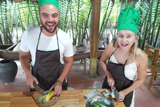 Hoi An Cooking Class(Market,BasketBoat Crabfishing&Cooking Class) - The Kitchen Class: Spring Rolls, Papaya Salad, and Noodles