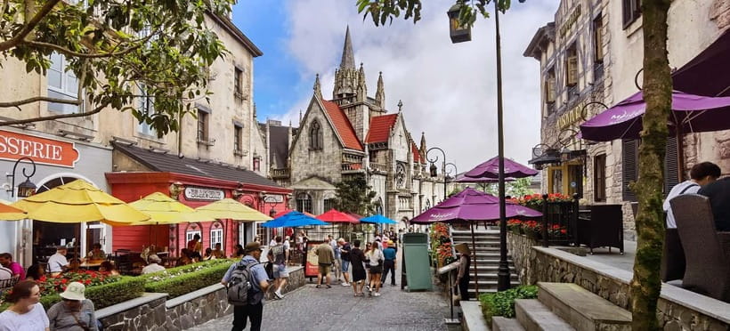 Hoi An/Da Nang: Ba Na Hills & Golden Bridge Tour with Dinner - French Village and the fantasy park: what you’ll actually spend time on