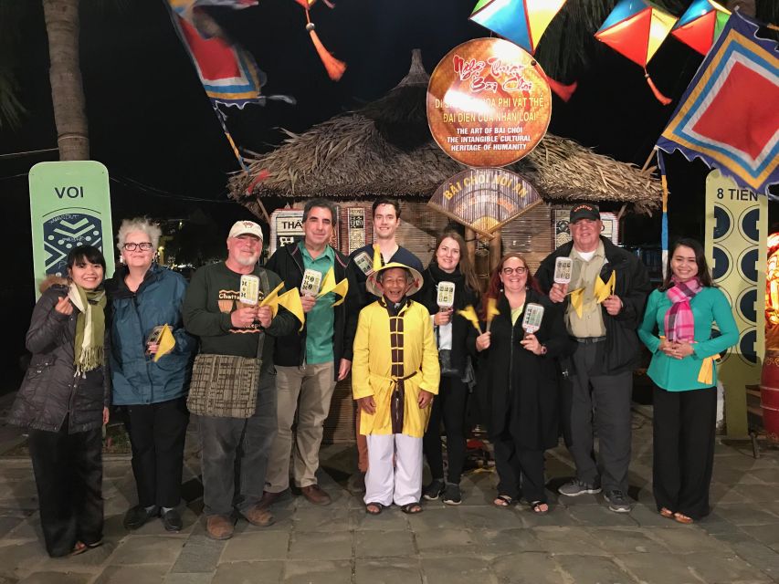 Hoi An: Evening Food Tour with 7 Tastings and Boat Trip - Folk games with locals: bingo and more local-style play