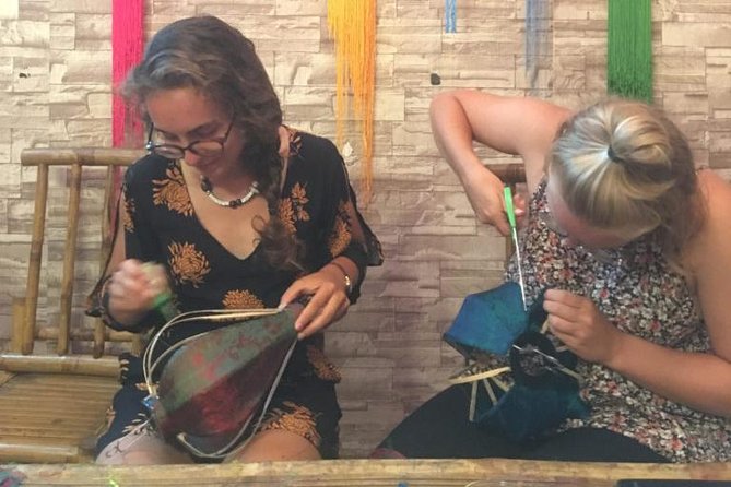 Hoi An Full Lantern Making Class- A special Foldable lantern - Cam Pho workshop start: tea, tools, and choosing your lantern shape