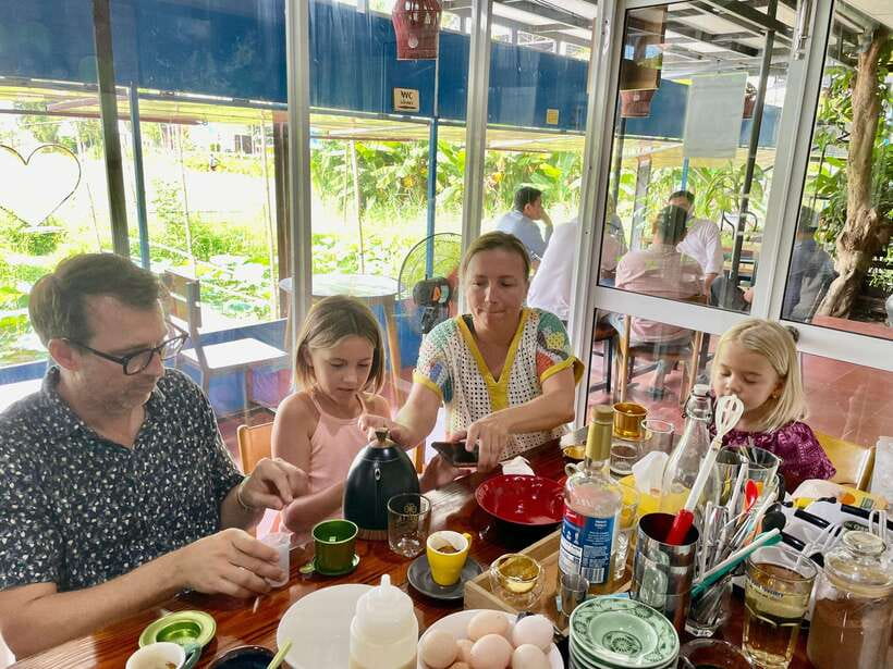 Hoi An: Hands-on Vietnamese Coffee Making Class with Long - Tri Long Coffee Shop: the roastery-meets-class setup