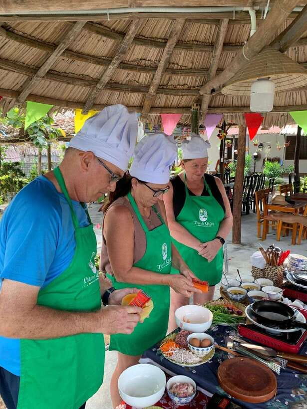 Hoi An :Lantern Making - Cooking Class -Coconut Basket Boat - The Cooking Class: Four Central Vietnamese Dishes With an English-Speaking Chef