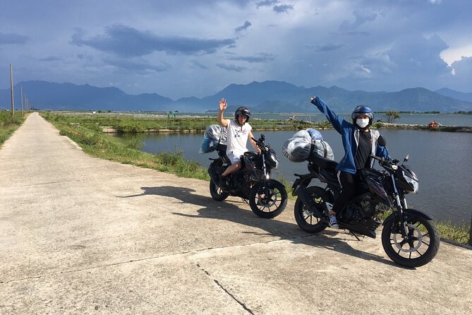 Hoi An to Hai Van pass loop with Motorbike Tour Mr Phu - Marble Mountains hike: viewpoints, pagodas, temples, caves