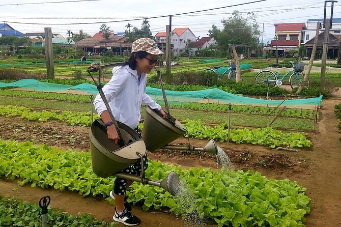 HOI AN Vegetable Village, Basket Boat, Palm Forest PRIVATE TOUR - Cam Chau coffee stop, then an optional Vietnamese meal back in Hoi An