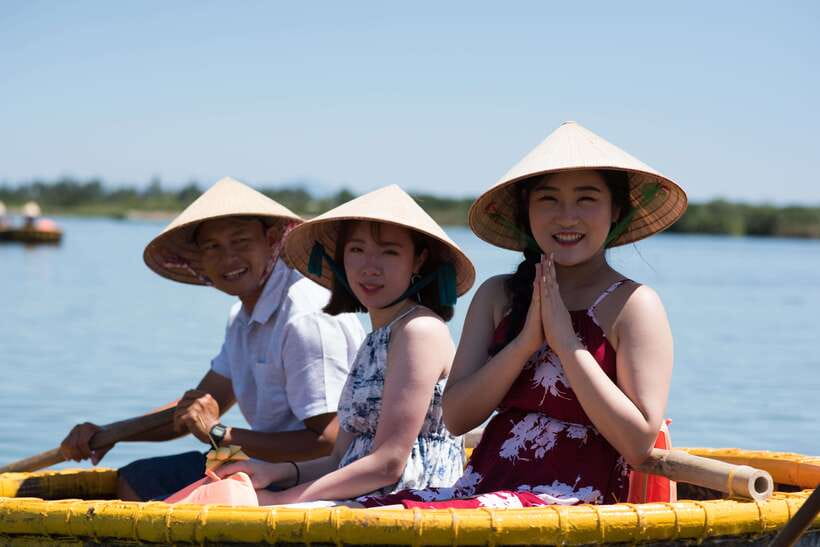 Hoian/Danang: Eco Cooking Class, Cruise Trip, Basket Boat - Cruising to Cam Thanh Village: A Boat Ride That Sets the Mood