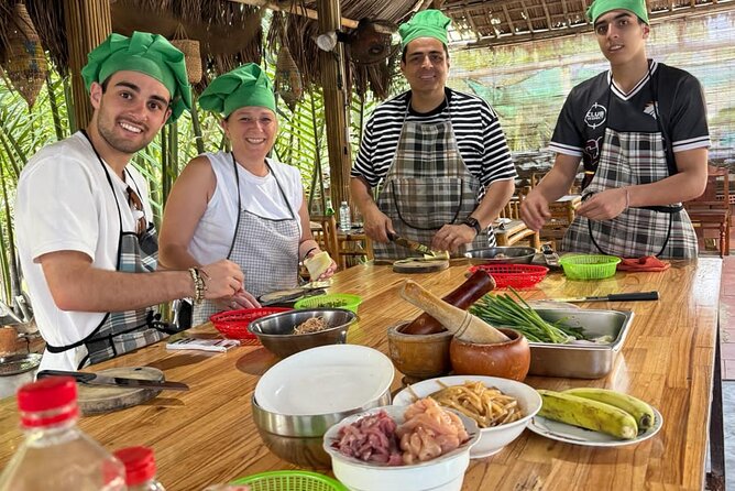HoiAn:Making Lantern & Cooking Class-BasketBoat Ride,Crab fishing - Market walking tips so you get real ingredients