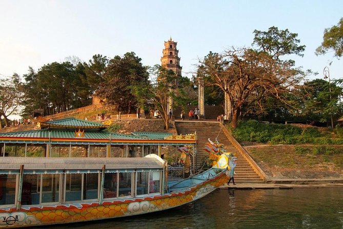 Hue: 3 Tombs + Pagoda with Knowledgeable ES Driver - Thien Mu Pagoda: Free Entry, 1601 Roots, and River-and-Pine Atmosphere
