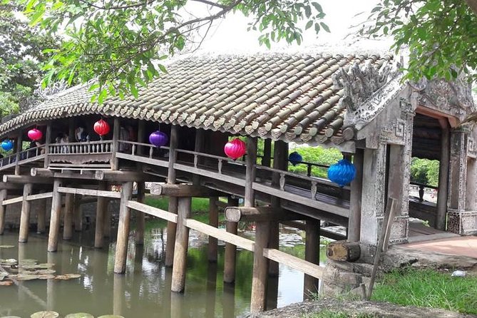 Hue City Private Tour: Ancient Tombs and Incense Making Village - Thanh Toan Bridge stop: the rare wooden arched break in the route