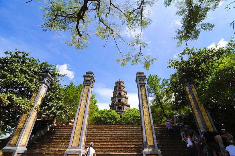 Hue: Dragon Boat, Perfume River, Pagoda & Royal Tomb Tour - Minh Mang Tomb on Cam Khe Mountain: royal order and UNESCO-level setting