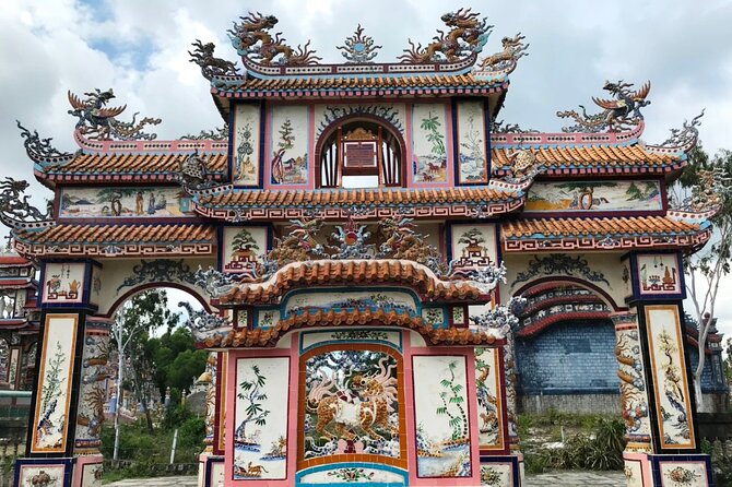 Hue to Hoi An via Hai Van pass, Da Nang, My Son sightseeing stops - Threading in My Son, Linh Ung Pagoda, or Ba Na Hill