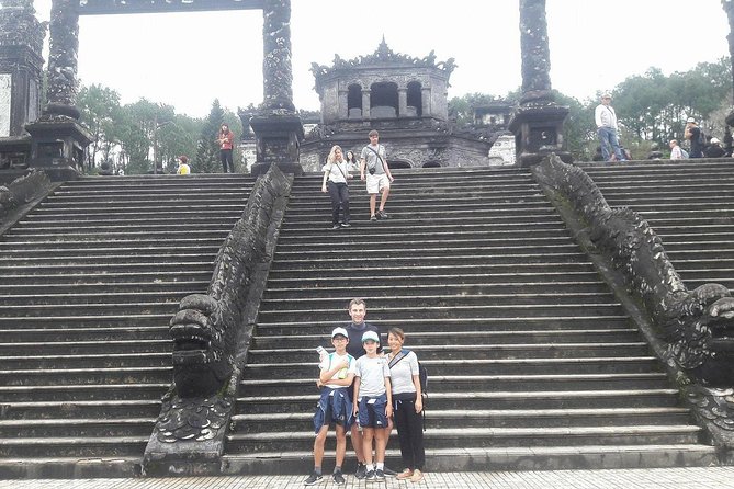 Hue Tombs Tour by Bike & Dragon Boat Cruise on Perfume River - Pedaling from Hue toward Thien Mu Pagoda