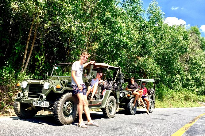 JEEP TOUR: From HOI AN, DA NANG To HUE via HAIVAN PASS - Marble Mountains: caves, tunnels, and the five-elements idea