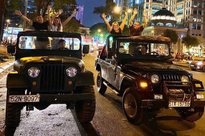 Jeep Tour Saigon By Night : FRESH SEAFOOD, STREET FOOD & SKY BAR - A 4-Hour Saigon Night Plan You Can Actually Follow