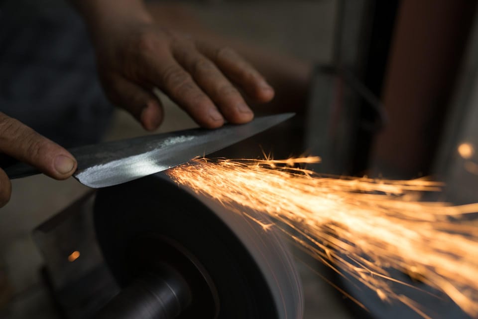 Knife Making in Blacksmith Village in Hanoi - From village craft to a knife you can actually use