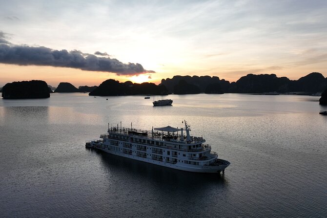 Lan Ha Bay Overnight on Paradise Grand Cruise - Day 2 begins with Tai Chi and pastries on the sundeck