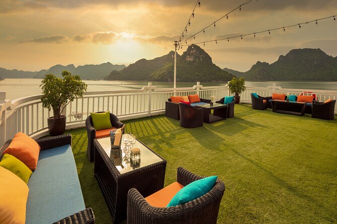 Le Journey Luxury Cruise 5 Star Lan Ha Bay - All Inclusive 2D1N - Day 2 in the Dark n Bright Cave morning: Tai Chi, breakfast, then water-level wonder