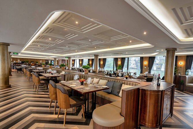 Luxury 5-Star Ha Long Bay Day Cruise with Buffet Lunch from Hanoi - A 6:00 am pickup that saves you the Hanoi-to-Ha Long headache