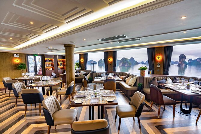 Luxury 5-Star Ha Long Bay Day Cruise with Buffet Lunch from Hanoi - Sung Sot Cave: the famous stop with a serious stair climb