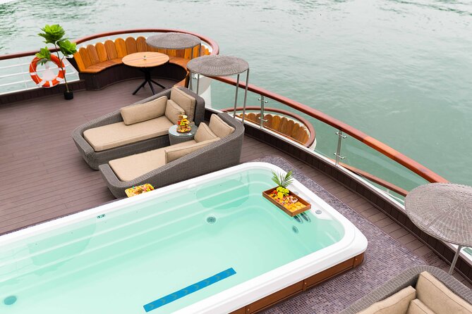 Luxury 5-Star Ha Long Bay Day Cruise with Buffet Lunch from Hanoi - Hang Luon Cave by bamboo boat or kayak (kayak costs extra)