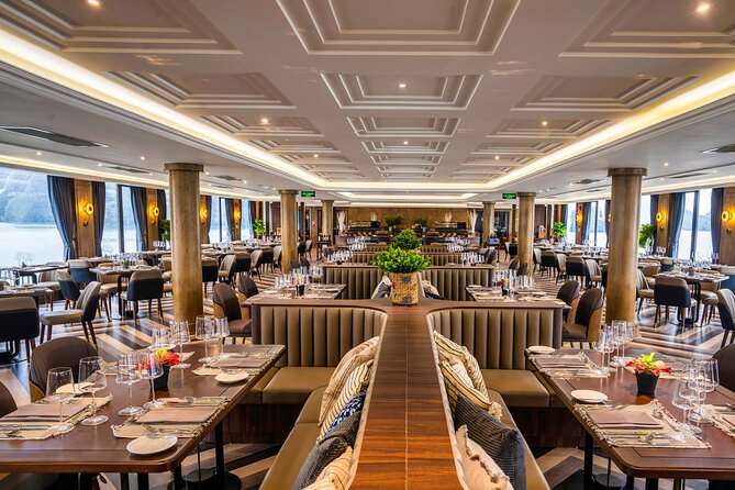 Luxury 5-Star Ha Long Bay Day Cruise with Buffet Lunch from Hanoi - Titop Island for swimming and a summit viewpoint