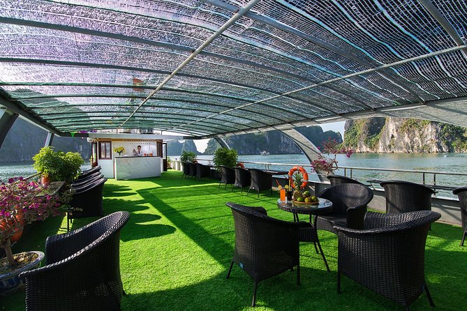 Luxury Halong Bay 1 Day on Cruises From Hanoi with Bus & Lunch - Lunch on board: Vietnamese comfort food with seafood, plus a reality check