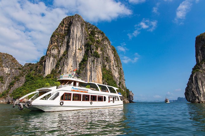 Luxury Halong Bay 1 Day on Cruises From Hanoi with Bus & Lunch - Sung Sot Cave and Titov Island: your main sightseeing hits in one day