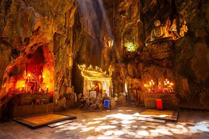 Marble Mountain and Hoi An Ancient Town Guided Tour from Da Nang - Ngu Hanh Son: Marble Mountains, caves, and two iconic pagodas