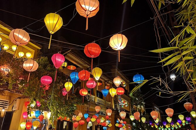 Marble Mountain and Hoi An Ancient Town Tour in Vietnam - Hoi An Ancient Town at Night: Lanterns, Japanese Bridge, and a River Walk