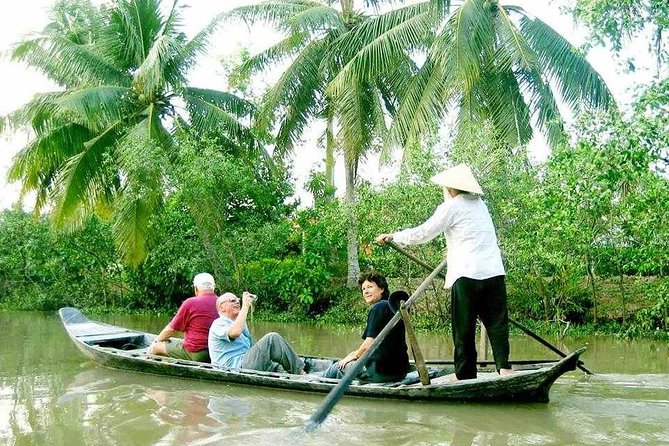 Mekong Delta Tour with Kayaking, Cycling and Cooking - Family Garden in Long An: bikes, orchards, and honey-candy stops