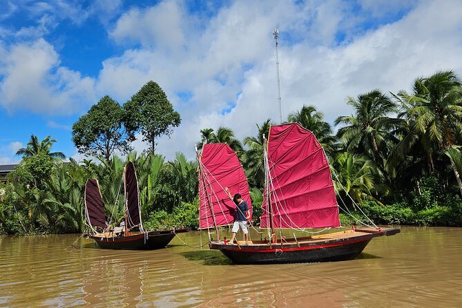 Mekong River Relaxing Sail boat cruise to Coconut Canals (1.5HRS) - Comfort That Makes It Easy: Beanbags, Snacks, and Water