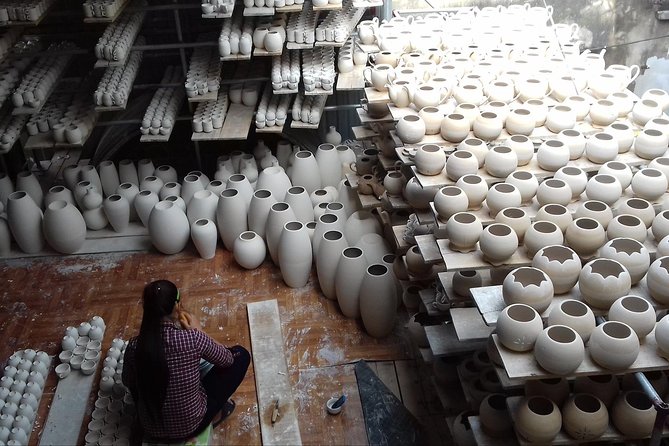 Mix Bat Trang Ceramic Village And Real Hanoi Scooter Tour - From local villages to a major pagoda stop