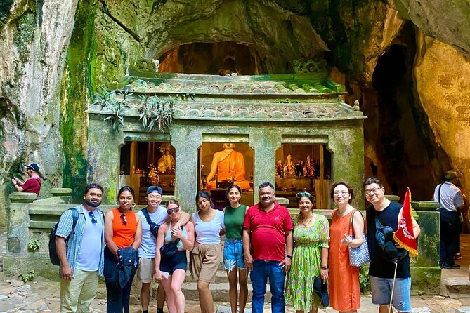 Monkey mountain-Huge Lady Buddha-Marble mountains & Am Phu caves - Marble Mountains and Am Phu caves: stairs, tunnels, and temple pockets