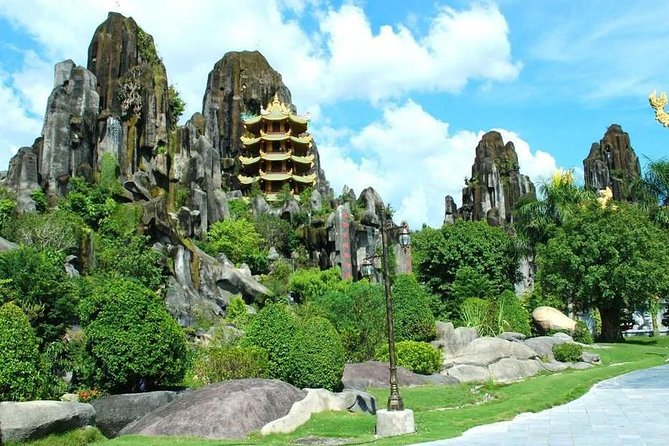 Morning Small group to Marble Mountains - Am Phu Cave - Monkey Mountain - Monkey Mountain and Linh Ung Lady Buddha: Big Views, Short Stop