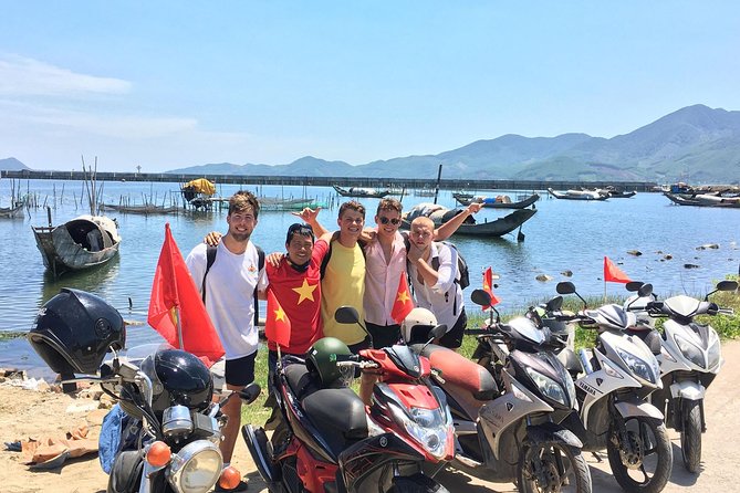 Motorbike Experience Hue to Hoi An Over Via Hai Van pass with Amazing Easy Rider - Stop 2: Elephant Springs waterfall break and a local beer moment
