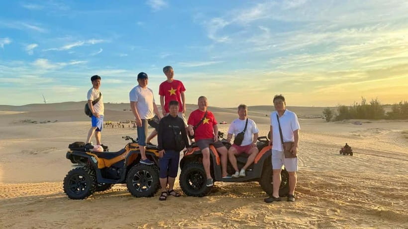 Mui Ne: Group Tour & Sunrise/Sunset Quad Bike Adventure - Fishing village Binh Thuan: basket boats and real seafood life