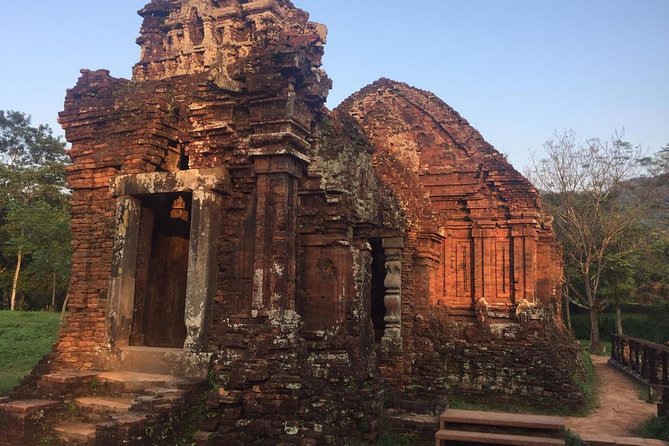 My Son Sanctuary - small group tour and Thu Bon river cruising - Walking the Cham Hindu ruins: what your guide helps you see