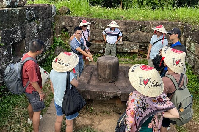 My Son Sunset Trip with Banh Mi and Cruise from Hoi An/ Da Nang - Entering My Son: golf cart, short walk, then temple groups B-C-D