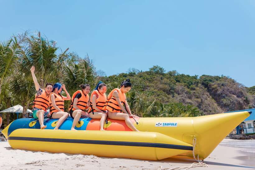 Nha Trang: Hopping Tour, Snorkeling, Boat Party, & BBQ Lunch - Slide, paddle boards, and the onboard extras you might get