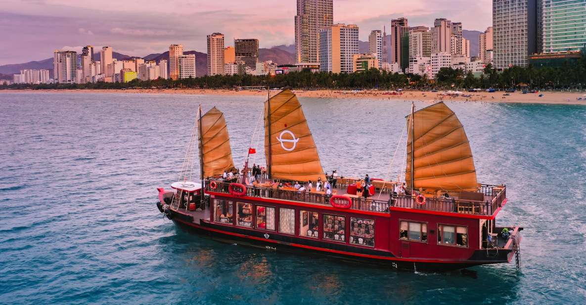 Nha Trang: Romantic Sunset Cocktails and Dinner Cruise - A traditional junk boat built for sunset romance