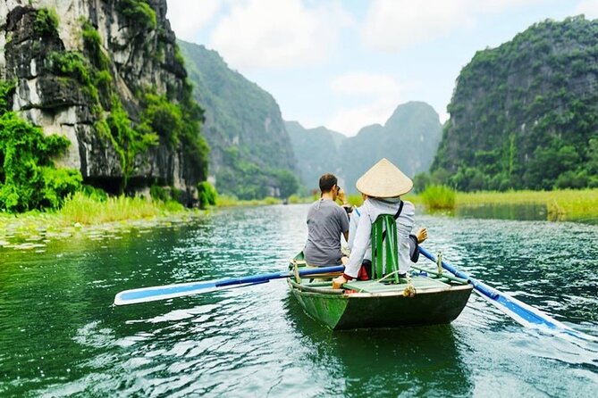Ninh Binh Full-Day Tour Hoa Lu Tam Coc Cycling, Boat,Buffet Lunch - Tam Coc by Rowboat: Hang Ca, Hang Hai, Hang Ba