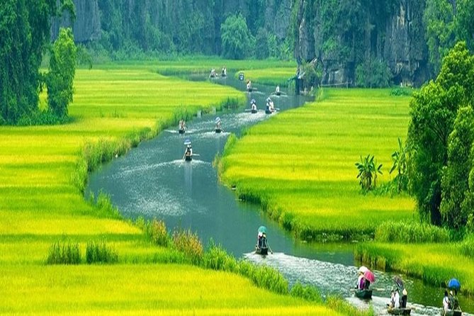 Ninh Binh Full-Day Tour Hoa Lu Tam Coc Cycling, Boat,Buffet Lunch - Cycling the Countryside After the Caves