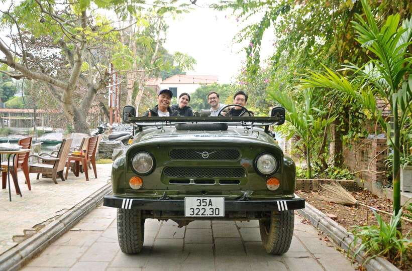 Ninh Binh Jeep tour:2 hours visit Bich Dong, Thai Vi temple - Riding the backroads: what open-air jeep travel feels like