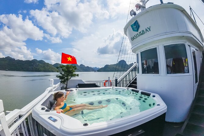 Oasis Bay Party Cruise 3 Days 2 Nights - Ha Long Bay Tour - Day 1 on the Oasis Cruise: Check-In, Deck Time, and Included Fun
