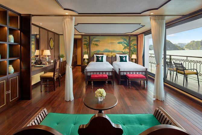 Overnight Indochine Premium Cruising Tour at HaLong (From Halong) - Night on board: pool time, sky bar, and squid fishing