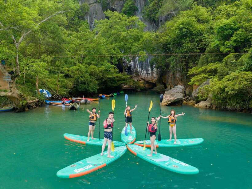 Phong Nha: Zipline Dark Cave & Paradise Cave Exploration - Dark Cave with a choice: calm water play or full zipline + mud bath